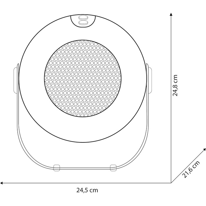 Керамічний обігрівач Olimpia Splendid 99447 Caldodesign, 1800 Вт, 50 м, білий