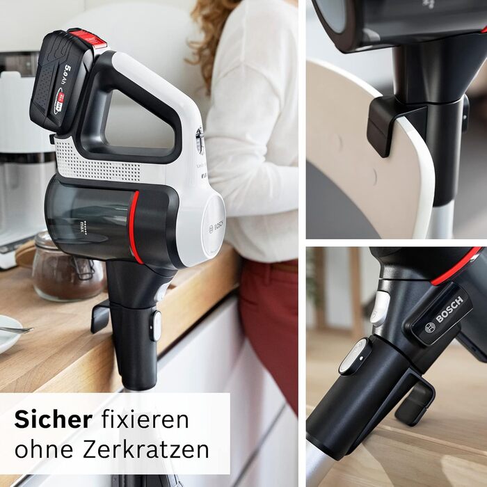 Акумуляторний пилосос Bosch Unlimited 7 BSS715CARP, бездротовий, шарнірна трубка, гігієнічний фільтр, 10-річна гарантія на двигун,