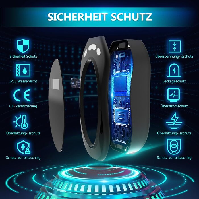 Зарядний кабель CEE 16A до типу 2 11KW 380V, 3-фазний, портативна зарядна станція для електромобілів 5M, мобільна зарядна станція