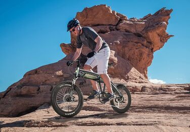 Складний велосипед F6 Safari 20-дюймовий Fatbike StVZO Позашляховий двигун Bafang 85N.M Внутрішня прокладка кабелю Якісне анодування Електричні велосипеди Ebike Складний педальний велосипед e-Fatbike