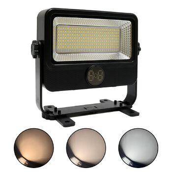 Світлодіодний кемпінговий світильник із сонячними ліхтарями для зовнішнього використання CCT3 із 5 режимами сонячного прожектора 1100 лм 90 Вт, акумуляторний сонячний світильник для огорожі IP65, водонепроникний настінний світильник 4800 мАг, акумулятор д