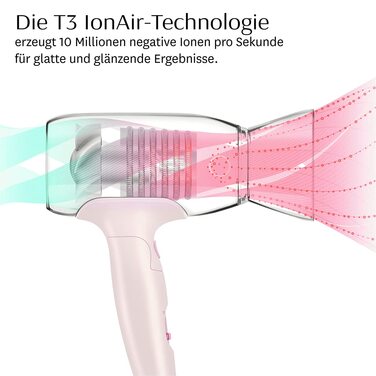 Компактний легкий фен для подорожей T3 Afar