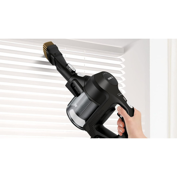 Акумуляторний багатофункціональний пилосос BOSCH BBS611BSC, чорний вбудований ручний пилосос, 2 швидкості, до 30 хв роботи