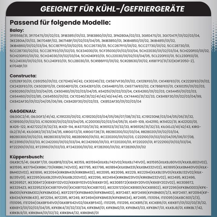 Петлі холодильника McFilter I 2 шт., сумісні з Bosch, Siemens, Miele, AEG, Neff (00481147, 481147, 407131425/8, 5546050, 00481145, 00499570, 00499569) - плоскі петлі для дверцят холодильника