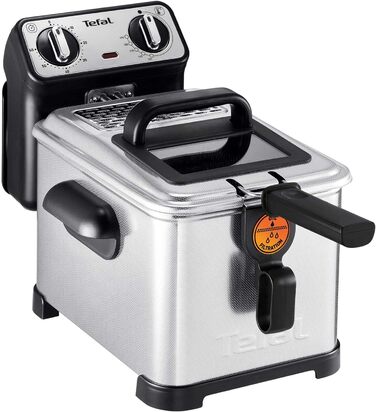 Фритюрниця Tefal FILTRA PRO INOX & Design FR516110, 4 л олії, алюміній, срібло