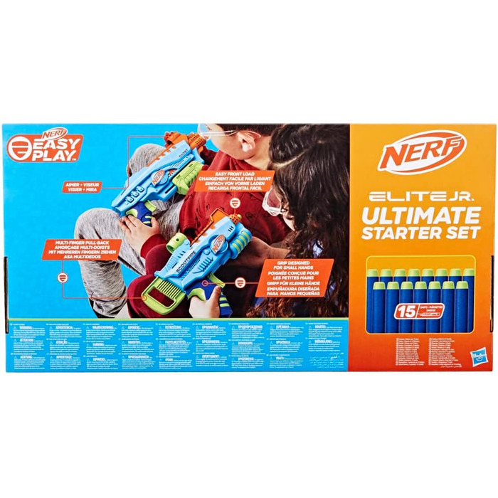 Стартовий набір, 2 бластери Easy-Play, 15 дротиків Nerf Elite, іграшка для дітей віком від 6 років і старше Маленький