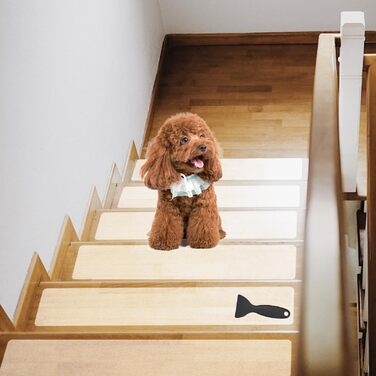 Протиковзких килимків для сходів, прозорі самоклеючі килимки для сходів 15 x 60 см, самоклеючий килимок для сходів, нековзні смужки, водонепроникні для дерев&39яних сходів та підлоги, 15 шт.