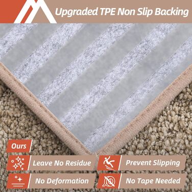 Килимки для сходів/бордові доріжки, нековзні, 71,1 x 22,9 см, доріжка для дерев&39яних сходів, окантовка для дітей та собак, 100 поліестер, основа з TPE, 4 шт., бежевий