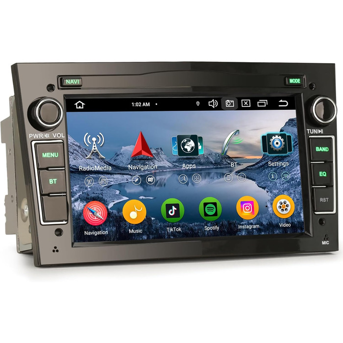 Автомобільний радіо Erisin 8 Core 4 64 ГБ Android 14, підтримка GPS-навігації для Opel Astra H Corsa C Corsa D Vectra Zafira Signum, 7-дюймовий сенсорний екран, 8-ядерний 4G, 64 ГБ, Android 10, 10,7-дюймовий GPS-навігатор, Bluetooth, DAB, DSP, IPS, TPMS