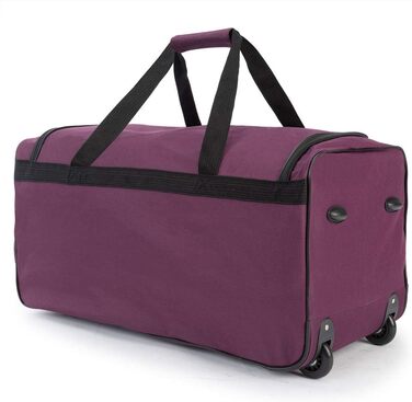 Валіза на колесах 85 літрів, функція тролі, телескопічна ручка, 70x36x34 см, стійкі ніжки, XL велика мяка сумка для подорожей, фіолетовий колір, 85л 70 x 36 x 34 см (ДxШxВ)