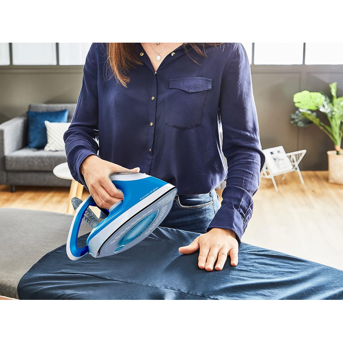 Парова прасувальна станція 2800 Вт підошва з дюріліуму тиск насоса 5,9 бар постійна подача пари 120 г/хв. підвищення подачі пари 3