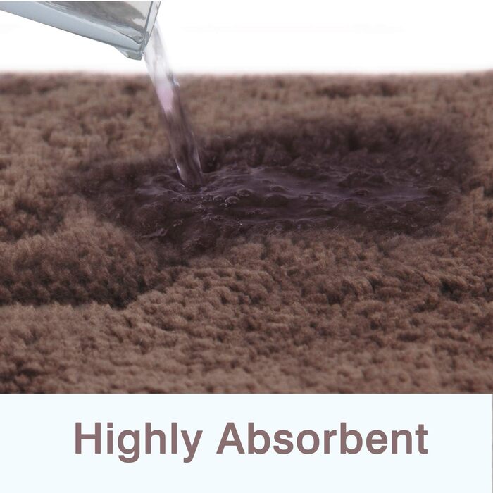 Килимки для ванної з високим ворсом 70X120 см, що миються в машині, килимок для ванної з водопоглинаючою, м'якою мікрофіброю для в