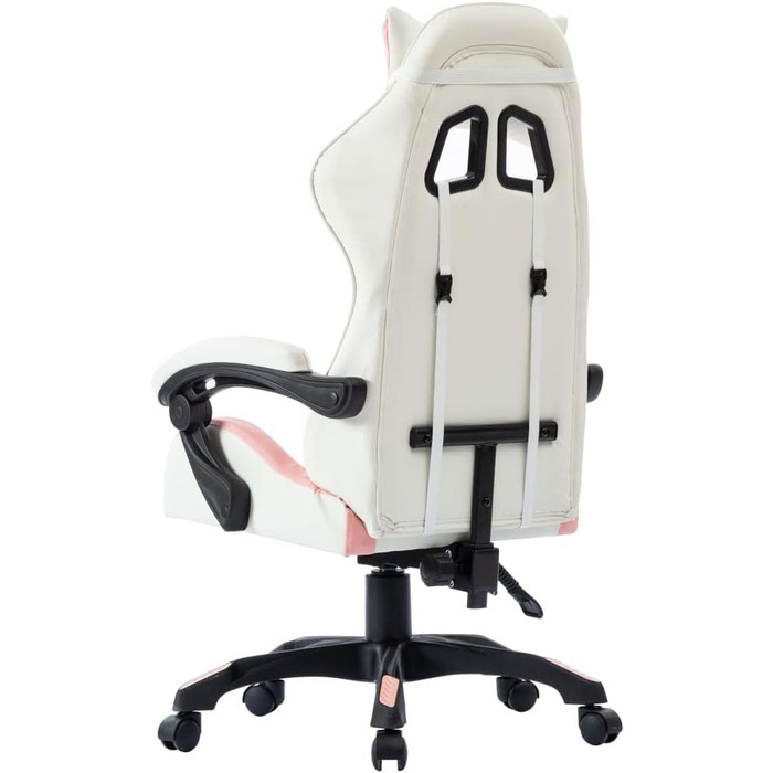 Ігрове крісло, офісне крісло, ігрове крісло, письмове крісло, обертове крісло, рожева штучна шкіра