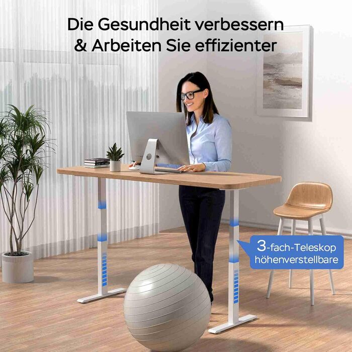 Рама столу DeHong з регулюванням висоти та 2 двигунами, 3-рівнева регульована по висоті рама столу з пам&39яттю налаштувань та функцією плавного запуску/зупинки