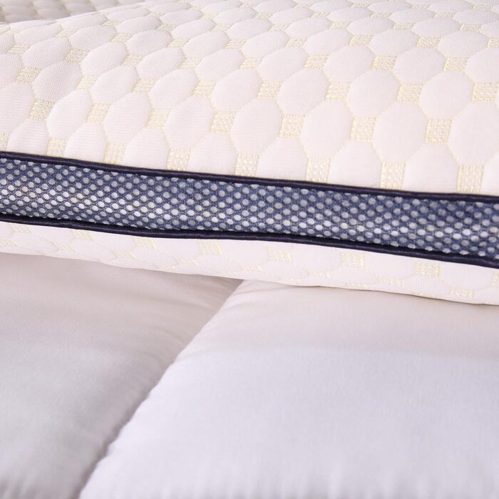 Подушка преміум-класу Mixibaby, 2 шт., 50 x 70 см, дихаюча, м&39яка, стьобана, для шиї, модель подушка для підтримки шиї