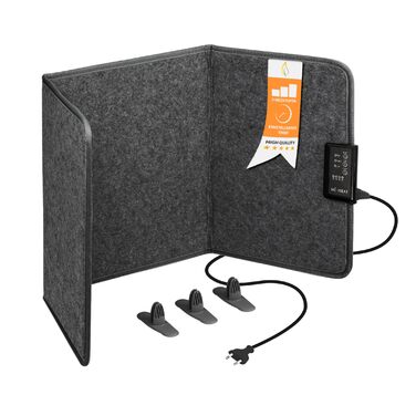 Інфрачервоний обігрівач для столу Mi-Heat 260 Вт Окремостоячий обігрівач для офісного столу, робочого місця під столом Температура до 60C, складний, сірий