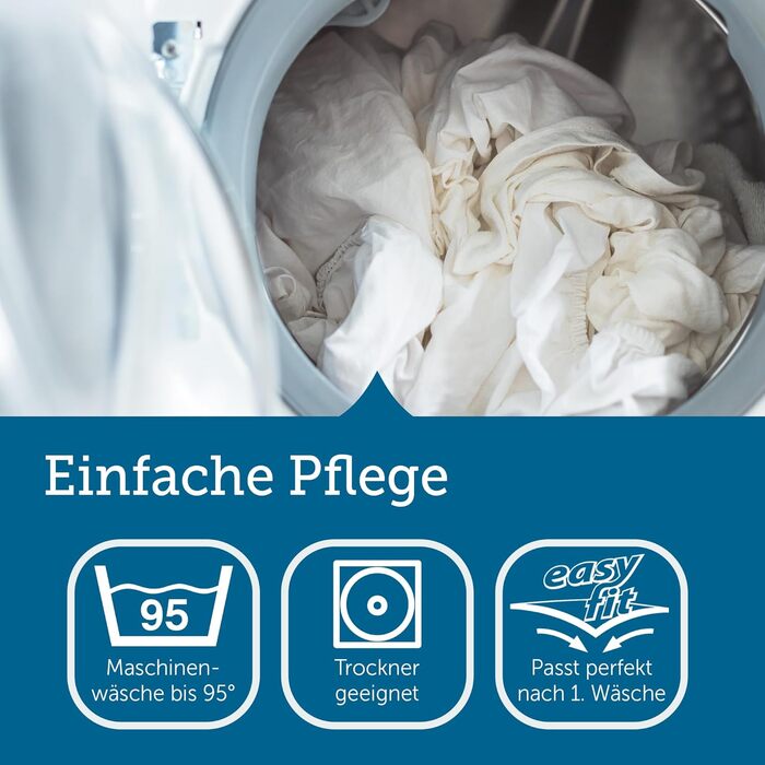 Чохол для матраца SETEX Molton, 140 x 200 см, кутові гумки, 100 бавовна, базовий, натуральні кольори 1607140200001001