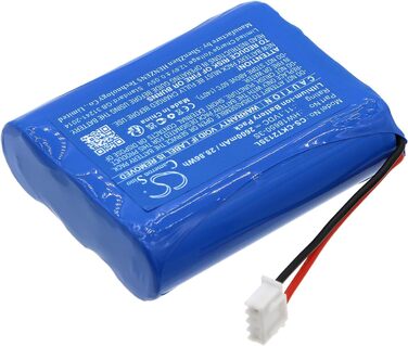 Замінний акумулятор Cameron Sino для Clarke-Tech CT 2013, артикул Clarke-Tech HW18650-3S 2600mAh / 28.86Wh