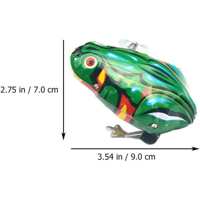 Шматків Діти Заводна іграшка Тварини Жаба Півень Кролик Фігурка Бляшана Іграшка Заводити Тварини Залізна Заводити Фігурка Заводити Заводна Іграшка для Дитини Великдень Подарунки на День Народження, 6