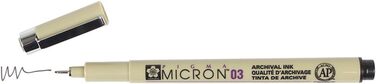 Пігментна підводка Sakura Pigma Micron No.03, 0,35 мм, чорна, 3 упаковки