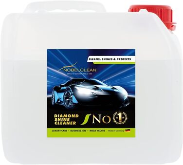 Від суперяхт та авіабудування, High gloss cleaner - Очищувач коліс, Догляд за автомобілем - Автомийка, Засіб для чищення лобового скла, Екологічно чистий можна використовувати без води, 3 літри заправної каністри 3 л каністра NC1, 1