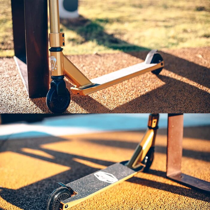 Самокат VOKUL TRII S2 Pro Stunt Scooter - самокат для трюків у стилі фрістайл з колесами 100 мм - з хромолієвим кермом, що обертає