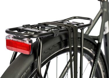 Чоловічий міський велосипед Airtracks 28 дюймів XXL, посилений, до 150 кг, міський велосипед CI.2880, втулка Shimano Nexus з 7 швидкостями та динамо - матово-чорний - розміри рами 56 см та 60 см - модельний рік 2026, 60 см (підходить для велосипедистів зр