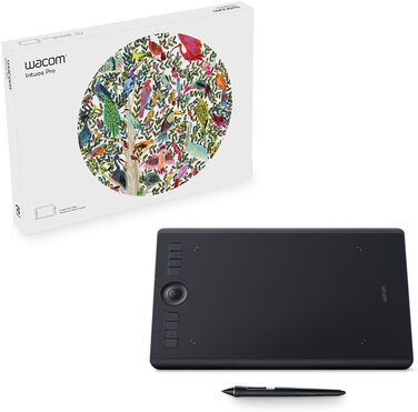 Планшет Wacom Cintiq 16 Creative Pen Display Tablet (для ескізів, ілюстрацій і малювання безпосередньо на екрані, з дисплеєм Full HD (1 920 x 1 080), підходить для Windows і Mac), чорний (22 дюйми, комплект з планшетом)