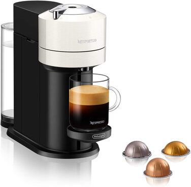 Кавоварка в капсулах Nespresso De'Longhi ENV 120.W Vertuo Next, біла без піноутворювача молока