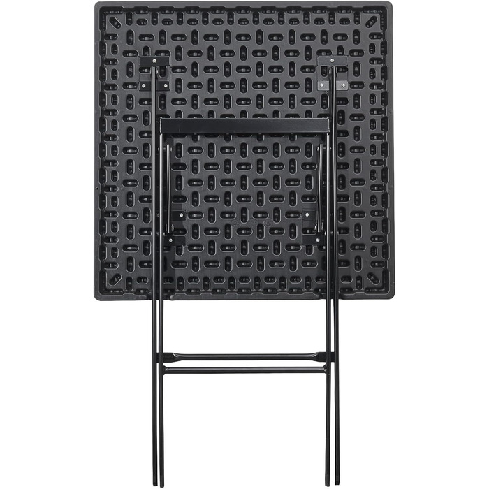 Складаний садовий стіл, пластик, 180x75 см - Буфетний стіл з ручкою для перенесення - Складаний стіл для саду, патіо та балкону - Туристичний стіл на 6 осіб (Кобе)