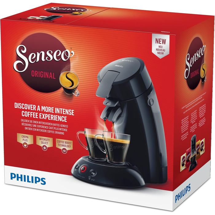 Кавоварка Philips HD6553/67 Senseo (з технологіями Coffee Boost і Crema Plus), Чорний