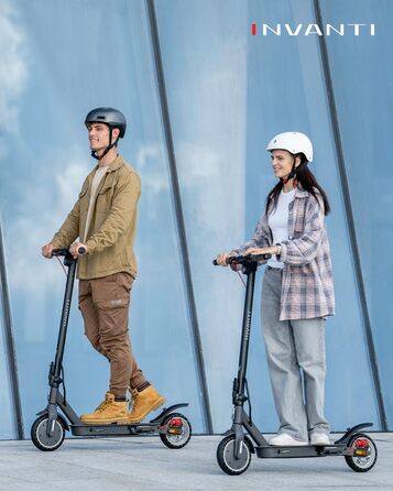 Електросамокат з допуском до дорожнього руху, електросамокат INVANTI E30, запас ходу 32 км, електросамокат для дорослих із задніми амортизаторами, електросамокат вантажопідйомністю 120 кг, складний електросамокат із застосунком та поворотниками, сірий