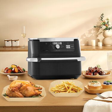 Папір для випічки для мультипечі Ninja Foodi Flexdrawer 10.4 л Air Fryer Af500de, аксесуари Аерофритюрниця для Ninja AF500EU, 180 шт.