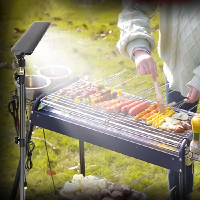 Телескопічні світлодіодні ліхтарі щогла зі змінною висотою, штатив, прожектор з високим світловим потоком, дротове живлення Торгові кіоски, освітлення заходів, фотографія, ремонт, човни