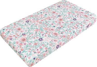 Комплект постільної білизни Jupeollon для дівчаток, жираф, квітковий візерунок, дитяча, дитяче ліжечко, 4-спальне простирадло, ліж