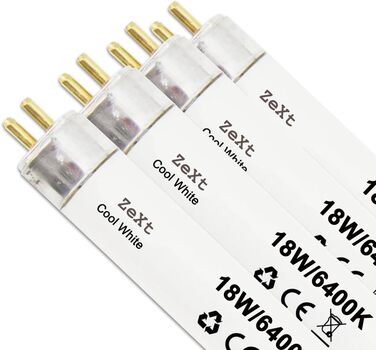 Люмінесцентна лампа 18 Вт люмінесцентна трубка 864 Неонова лампа 60 см T8 Денне світло - 6400K, 4 шт.
