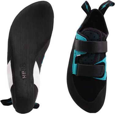 Чоловіче скелелазіння Evolv Geshido, боулдерингове взуття, 41 EU, чорне, синьо-зелене, біле