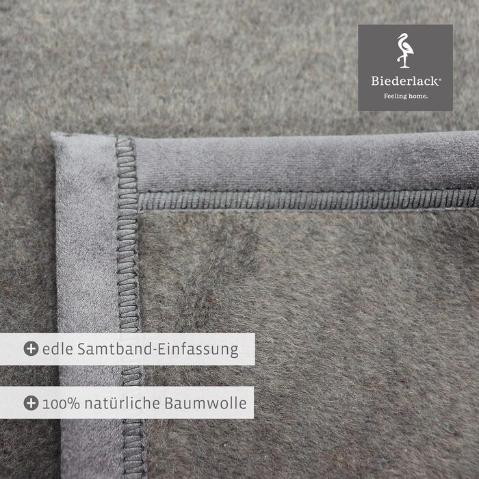 Пухнастий плед biederlack з чистої бавовни Зроблено в Німеччині ko-Tex, зеленого кольору Плед 100 бавовняний графітового кольору Плед для дивана 150x200 см Плед для дивана, вироблений за принципами сталого розвитку