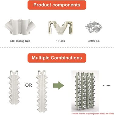 Набір для внутрішнього гідропонного вирощування, система гідропонного вирощування Вертикальна система рослин з аксесуарами для листової зелені для трав, фруктів і овочів