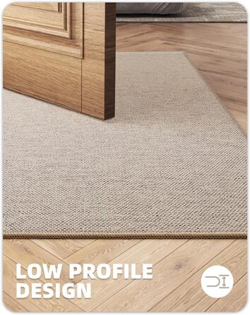 Килимки для кухні COLOR&GEOMETRY, нековзні, що праються, 65x240 см, тонка тканина 4 мм, кухонний килимок на гумовій основі, абсорбуючі, легко очищаються, для підлоги перед раковиною, для коридору, бежевий, 65 x 240 см (прямокутний)