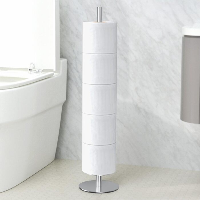 Тримач для туалетного рулону стоячий і тримач для туалетного рулону та запасного рулону, зберігання туалетного рулону, виготовлени