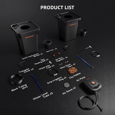 Гідропонна система вирощування Spider Farmer DWC з глибоководною культурою на 7 галонів, новим трикутним дизайном кришки, циркуляційною крапельною садовою системою з крапельним набором у горщиках, повітряним насосом 8 Вт, 2 відра