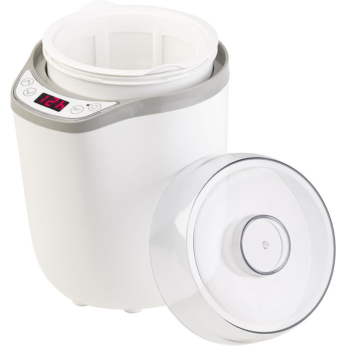 Йогуртниця Rosenstein & Shne Йогуртниця XL для грецького йогурту, натурального йогурту та багато іншого, 1,8 л (йогуртова машина, йогуртниця, йогуртниця)