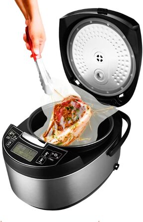 Мультиварка REDMOND RMC-RMC-M4512 (російська), 40 програм (хліб, приготування на пару тощо), сенсорний РК-дисплей, 5 літрів, Мульт