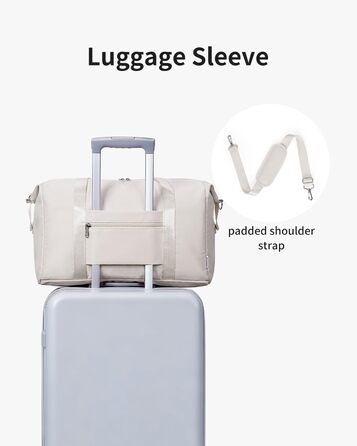 Ручна поклажа Narwey Ryanair 40x30x20, Маленька спортивна сумка для подорожей, Ручна поклажа, Сумка для літака для жінок, Дорожня сумка Weekender Men 20L (Бежева) Бежева 40 x 25 x 19 см