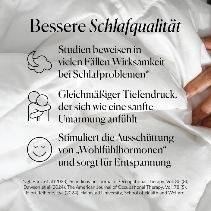 Обтяжена ковдра 135x200 9 кг - Антистресова терапевтична ковдра - Щільна ковдра для глибокого сну та кращого відновлення - Щільна ковдра зі 100 бавовни - Щільна обтяжена ковдра 135 x 200 см 9,0 кілограмів