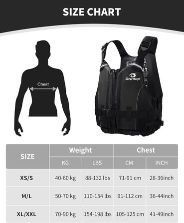 Плавучий жилет для дорослих Owntop, пінопластовий плавальний жилет з ремінцем у промежині та внутрішньою кишенею, унісекс, плавучий жилет для SUP, каякінгу, риболовлі, вітрильного спорту, каное, XS-S, чорний