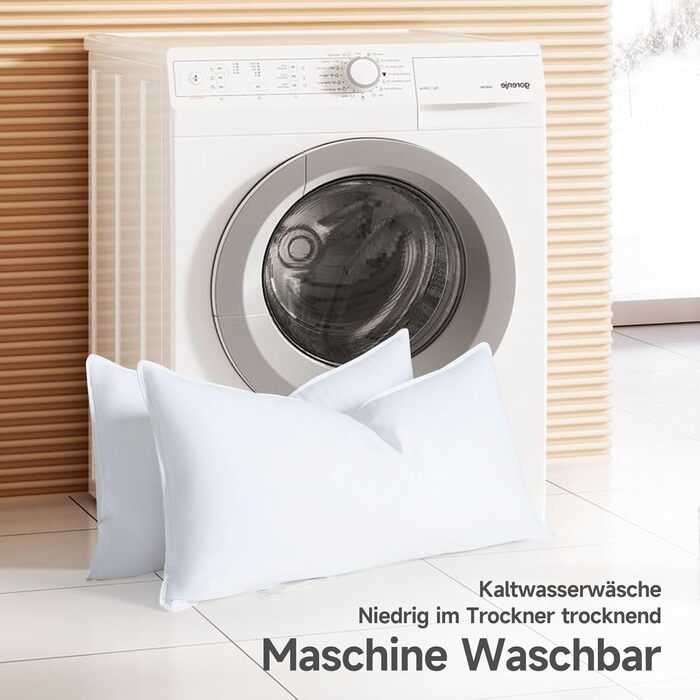 Пухова подушка Homyrium 40x80 см, трикамерна, наповнювач зовнішній 90 пух / 10 пір&39я внутрішній 100 пір&39я, чохол 100 бавовна (800 г, 1 упаковка) 40 x 80 см - 800 г 1 упаковка