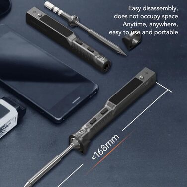 ТИП C 65 Вт DC9 до 24 В TS101 Розумний паяльник з регулюванням температури Міні-інтелектуальний електричний паяльник з однією кноп