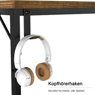 Стіл Devoko стіл комп'ютерний, 160 x 50 x 75 см офісний стіл для навчання, навчальний стіл, стіл промислового дизайну, комп'ютерни